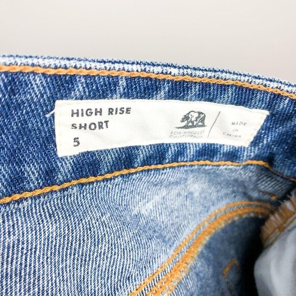 Bullhead High Rise Cut Off Shorts Distressed Raw Hem Festival Short - Picture 10 of 14